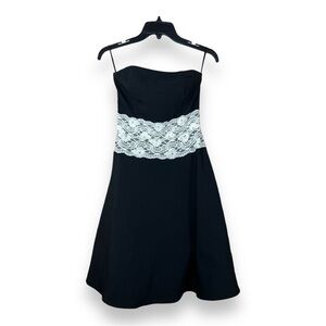 Size 1 Y2k Era Ruby Rox Brand Dress Juniors Strapless  Prom Retro Pinup Event